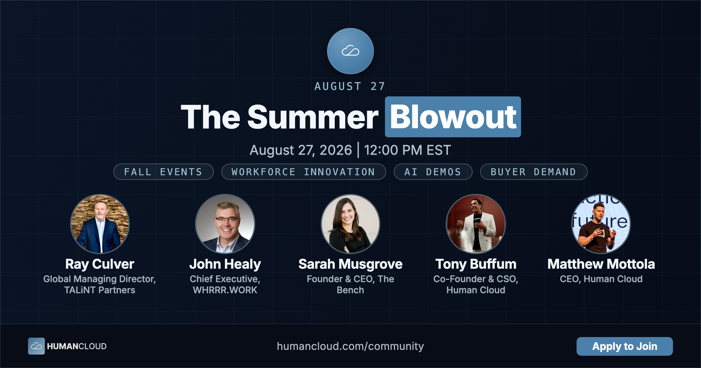 HC Community Call: The Summer Blowout, August 27