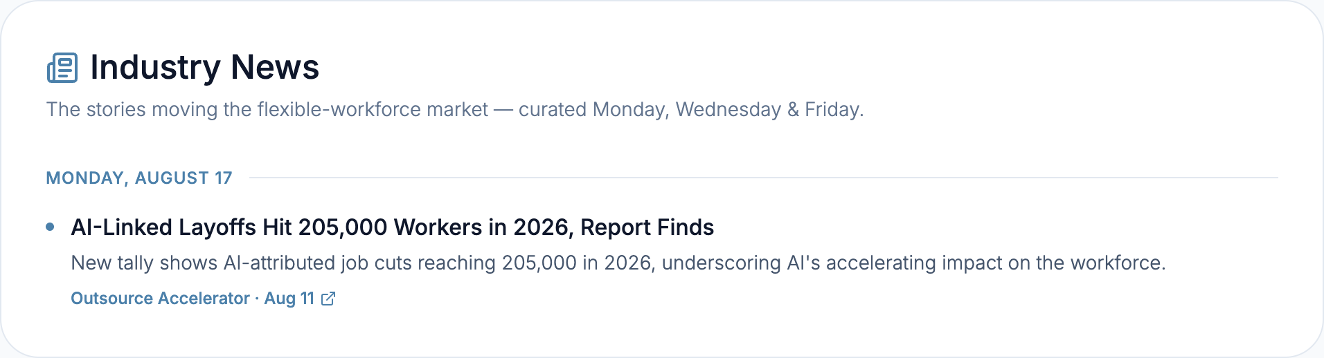 Human Cloud Industry News feed