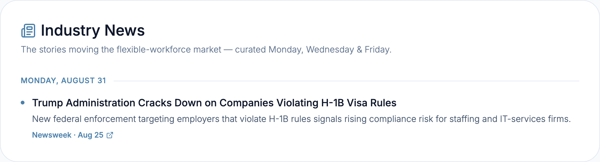 Human Cloud Industry News feed