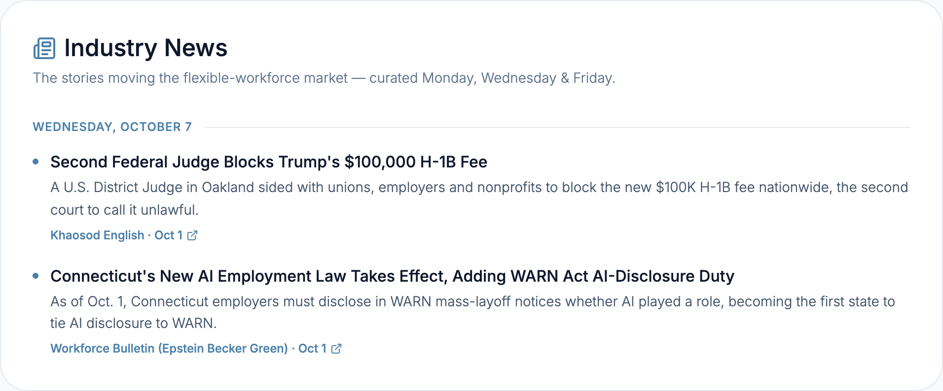 Human Cloud Industry News feed