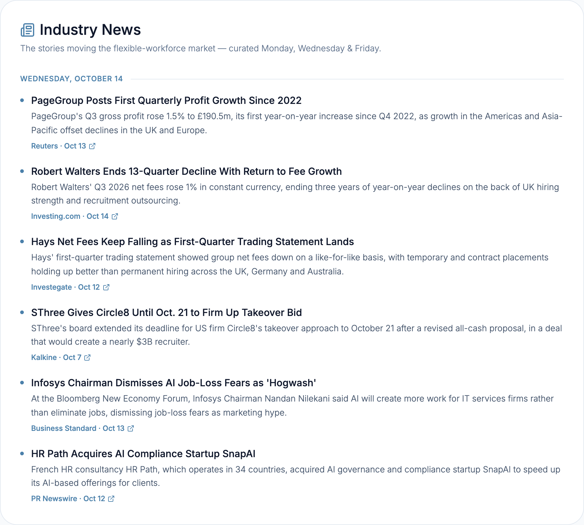 Human Cloud Industry News feed