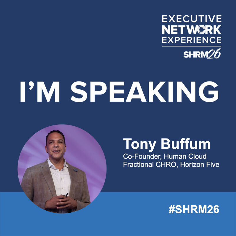 Tony Buffum speaking at SHRM26