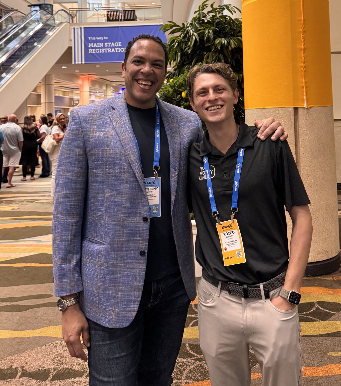 Tony Buffum on the floor at SHRM26